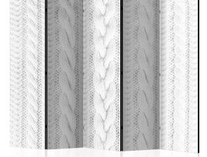 Διαχωριστικό με 5 τμήματα – White Knit II [Room Dividers] 225×172