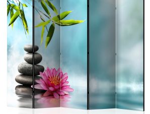 Διαχωριστικό με 5 τμήματα – Water Lily and Zen Stones II [Room Dividers] 225×172