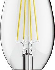 Λαμπτήρας LED Filament E14 Candle 5W 2700K 2τμχ