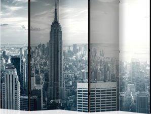 Διαχωριστικό με 5 τμήματα – Amazing view to New York Manhattan at sunrise II [Room Dividers]