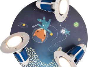 Φωτιστικό τοίχου-οροφής Elobra Little Astronauts Space Mission Τρίφωτο