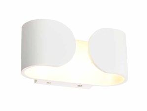 Απλίκα Τοίχου Led Aca Nephele L35049 White Matt