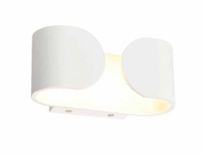 Απλίκα Τοίχου Led Aca Nephele L350494 White Matt