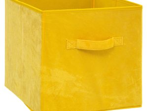 Κουτί Αποθήκευσης (31x31x31) F-V Velvet Storage Yellow 160455D