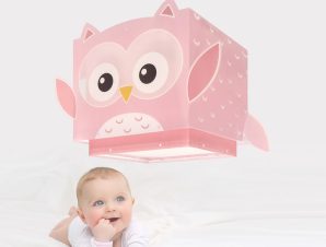 Παιδικό Φωτιστικό Οροφής Μονόφωτο Ango Little Pink Owl 64482