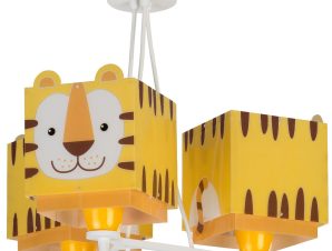 Παιδικό Φωτιστικό Οροφής Τρίφωτο Ango Little Tiger 64567