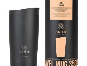 Ποτήρι Θερμός 350ml Estia Save The Aegean Travel Mug Black 01-20361