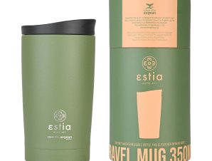 Ποτήρι Θερμός 350ml Estia Save The Aegean Travel Mug Dark Green 01-20392