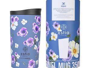 Ποτήρι Θερμός 350ml Estia Save The Aegean Travel Mug Garden Blue 01-20439