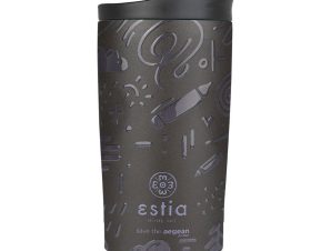 Ποτήρι Θερμός 350ml Estia Save The Aegean Travel Mug Noir Echo 01-25588