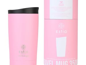 Ποτήρι Θερμός 350ml Estia Save The Aegean Travel Mug Pink 01-20408