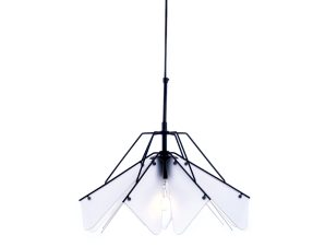 Φωτιστικό Οροφής Μονόφωτο Aca Origami EF39P145WH Black/Sanblast